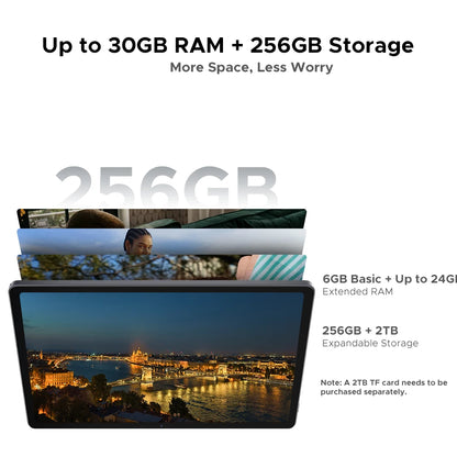 DOOGEE U11 Pro 2in1 PC Tablet Android 15 30GB(6+24) 256GB 11" 8580mAh Battery Dual Speakers Unisoc T7200 Widevine L1 Tablet