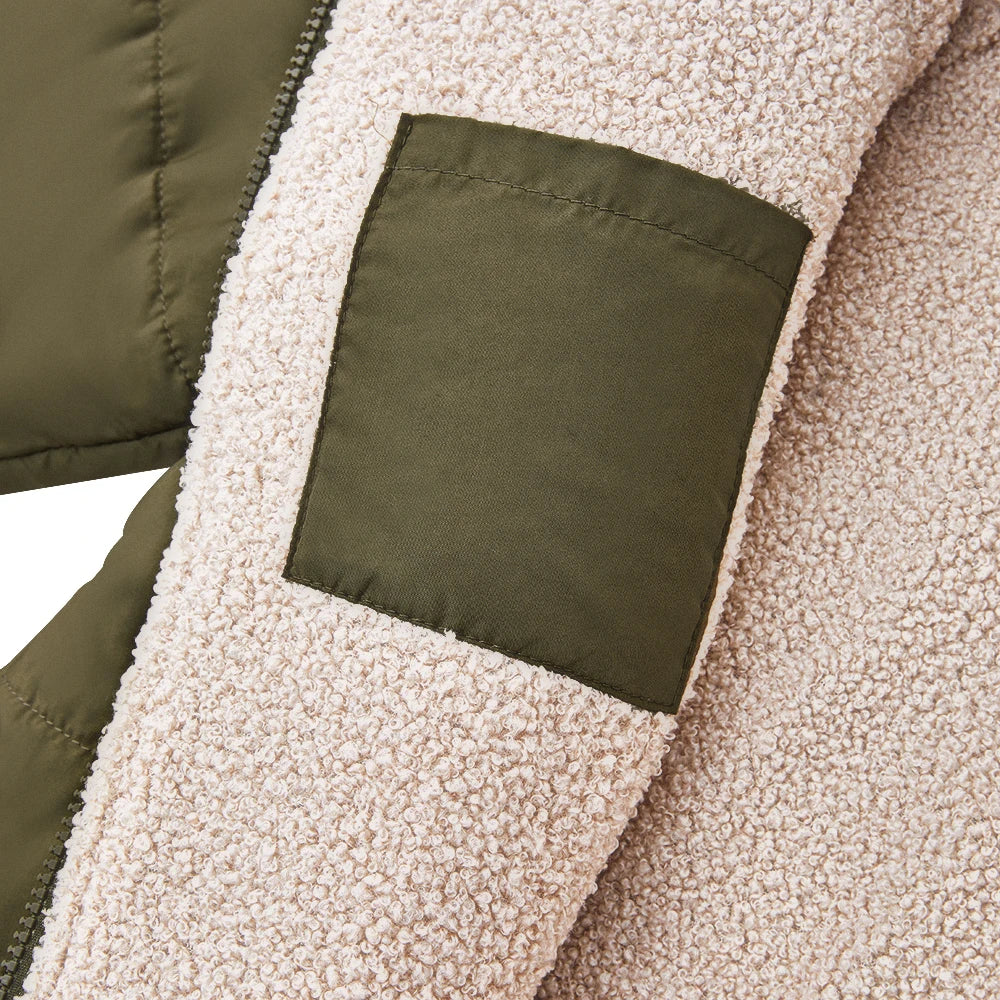 Tieker solid color mid-length hooded cotton coat double-sided women's coat casual winter warm jacket slim cotton coat