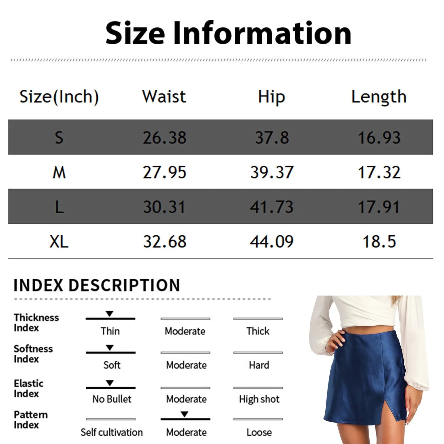 High Waist Zipper Satin Ribbon Lined Skirt For Lady Fashion Solid Color Lightweight Verrsatile Summer A-line Half Skirt