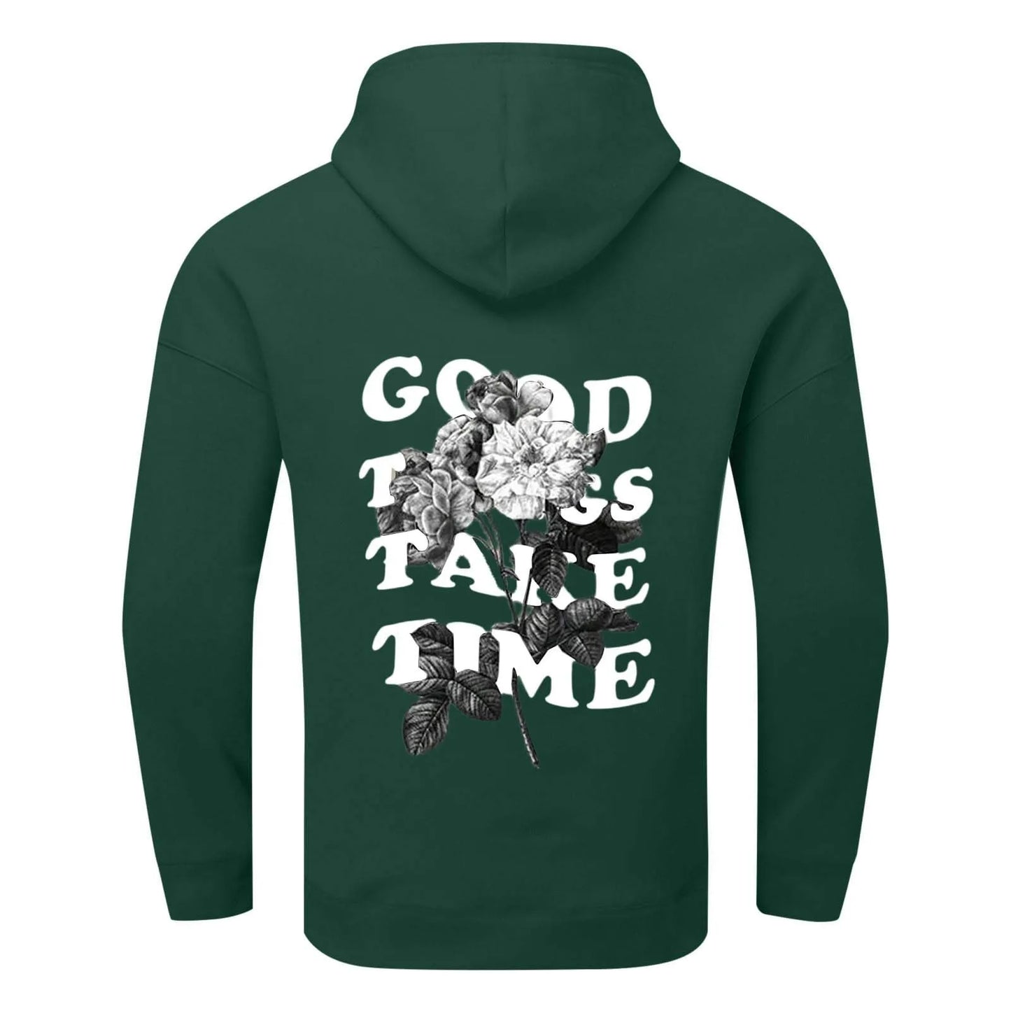 Unisex Fall Harajuku Style Embroidered Streetwear Long Sleeve Baggy Hooded Sweatshirt Fashion Casual Comfy Pullover Hoodies