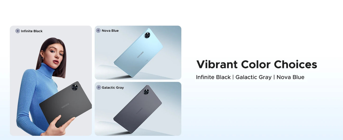 DOOGEE U11 Pro 2in1 PC Tablet Android 15 30GB(6+24) 256GB 11" 8580mAh Battery Dual Speakers Unisoc T7200 Widevine L1 Tablet