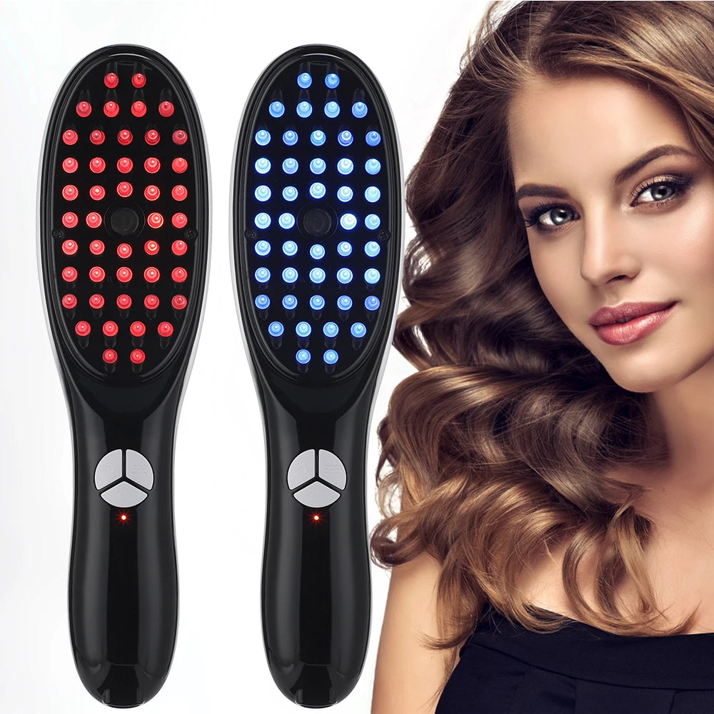 Electric Massage Comb Spray Anti-hair Loss Meridian Head Massager Light Therapy Hair Comb Color Hair Massage Beauty Hair Care