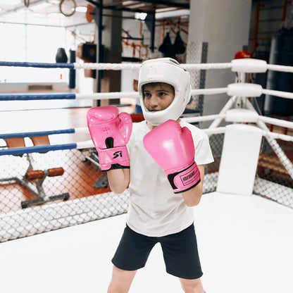 2PCS Kids Boxing Gloves Children Punch Training Sparring Kickboxing Fighting Fitness Mitts Hitting Hand Protector for Boys Girls