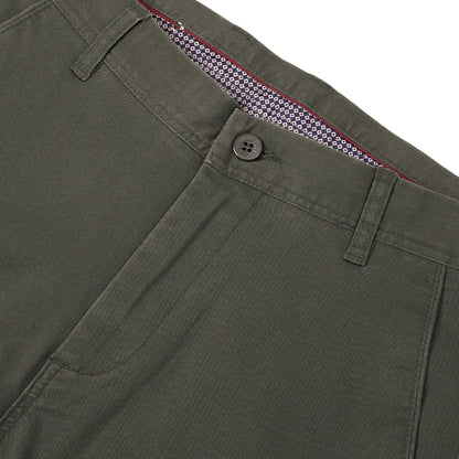 Voltsify Cotton Twill Straight Leg Trousers for Commuting Dating Casual Outings