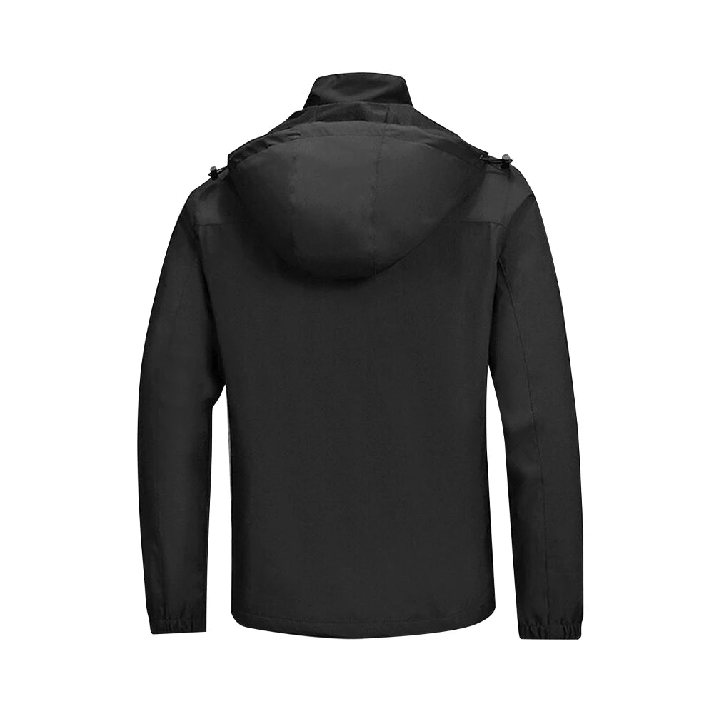 Modishion Hooded Waterproof Men's Jacket Soft Shell Jacket Breathable Outdoor Cycling Coat Mountaineering Clothes