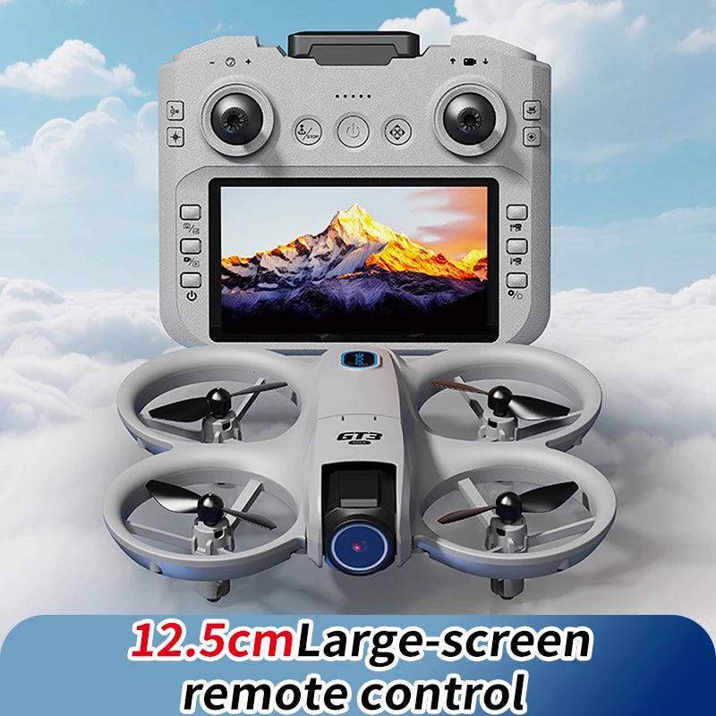 2025 GT3 One Click Return Professional Drone 180° Wide Angle HD 8K Dual Camera Height Hold RC Obstacle Avoidance Quadcopter Toys