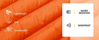 Women's Quilted Puffer Jacket Zip Up Puffer Coat Stand Collar Windbreaker Water Resistant Warm Jacket With Multiple Pockets