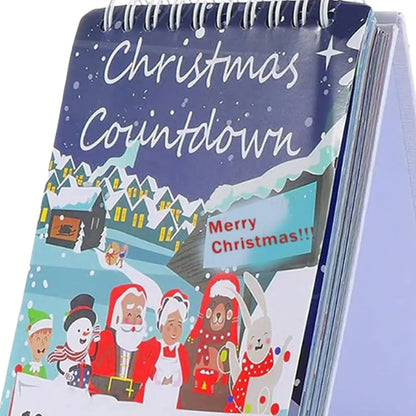 100 Day Christmas Countdown Calendar 2025 Tear Off Christmas Countdown Calendar for Table Centerpieces Room Desk Entryway Shelf
