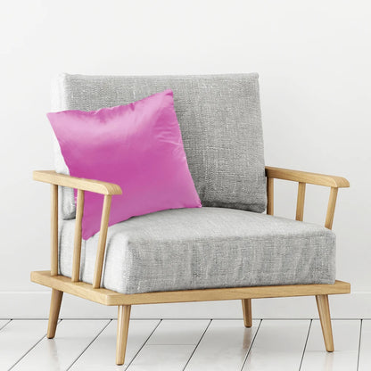 Satin Silk Chair Cushion Sleeve Fashion Glossy Throw Pillowcase Solid Color Hidden Zipper Home Textile Bedroom Decoration