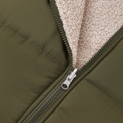 Tieker solid color mid-length hooded cotton coat double-sided women's coat casual winter warm jacket slim cotton coat