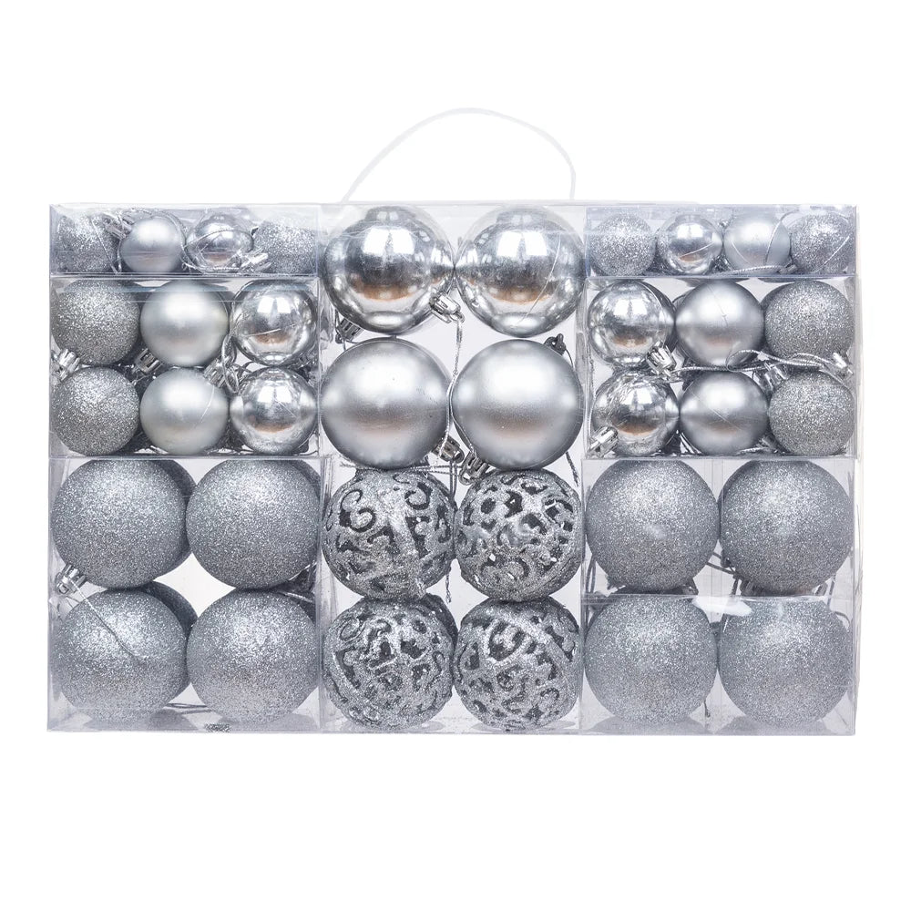 100pcs Christmas Decor Baubles Tree Xmas Balls Party Wedding Ornament Party Supplies Xmas Ornament Ball Xmas Baubles