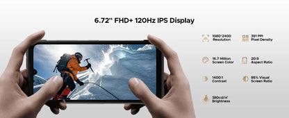 DOOGEE S200 Max 5G Rugged Phone Dual light Flashlight 16GB 512GB 22000mAh 66W 1.32" Rear Display 6.72” 120Hz NFC Smartphone