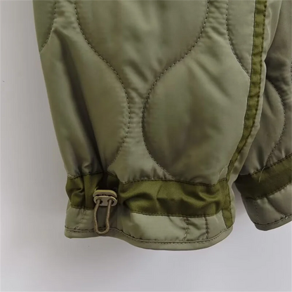 PB&ZA2024 Winter New Women's Clothing Style Simple  Loose  Warm  Windproof  Stand up Collar  Lightweight Cotton Jacket