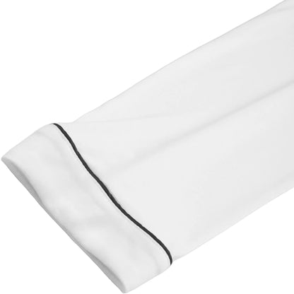 Modishion Long Sleeve Lapel Pajamas Solid Color Loungewear Set Button Top and Pants Women's Sleepwear Loungewear