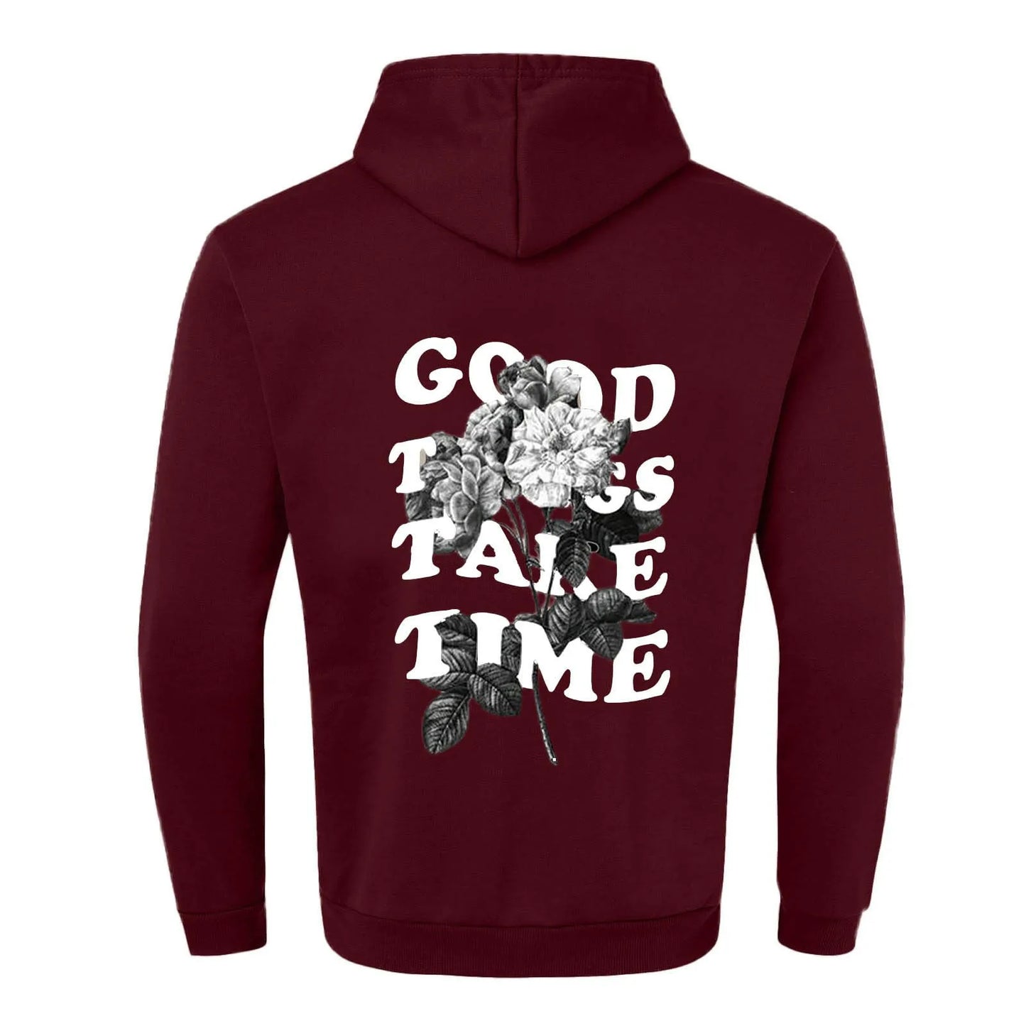 Unisex Fall Harajuku Style Embroidered Streetwear Long Sleeve Baggy Hooded Sweatshirt Fashion Casual Comfy Pullover Hoodies