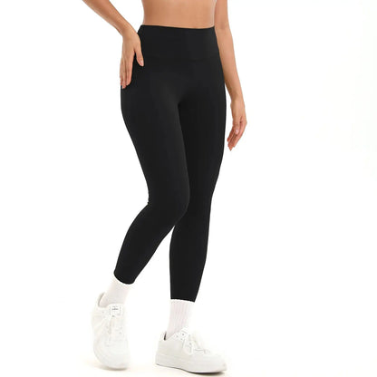 5pcs Women Sport Cropped Pants Solid Color Back Waist Pocket High Waist Yoga Legging Butter Athletic Gym Comprehensive Training