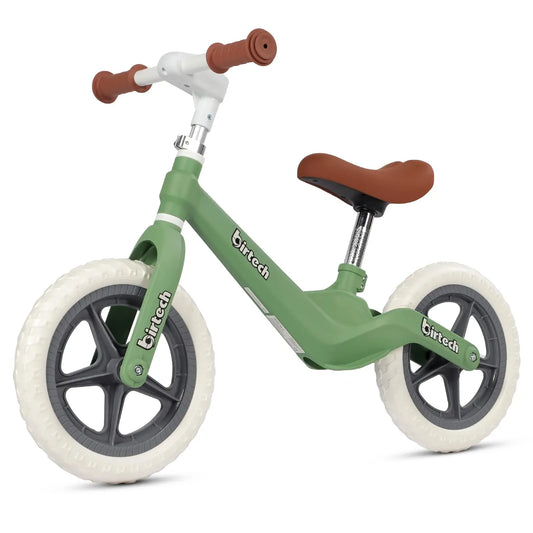 12" Balance Bike for Kids, Lightweight No Pedal Walking Balance Bike with Nylon Frame and Flat-Free Tires, Adjustable Training