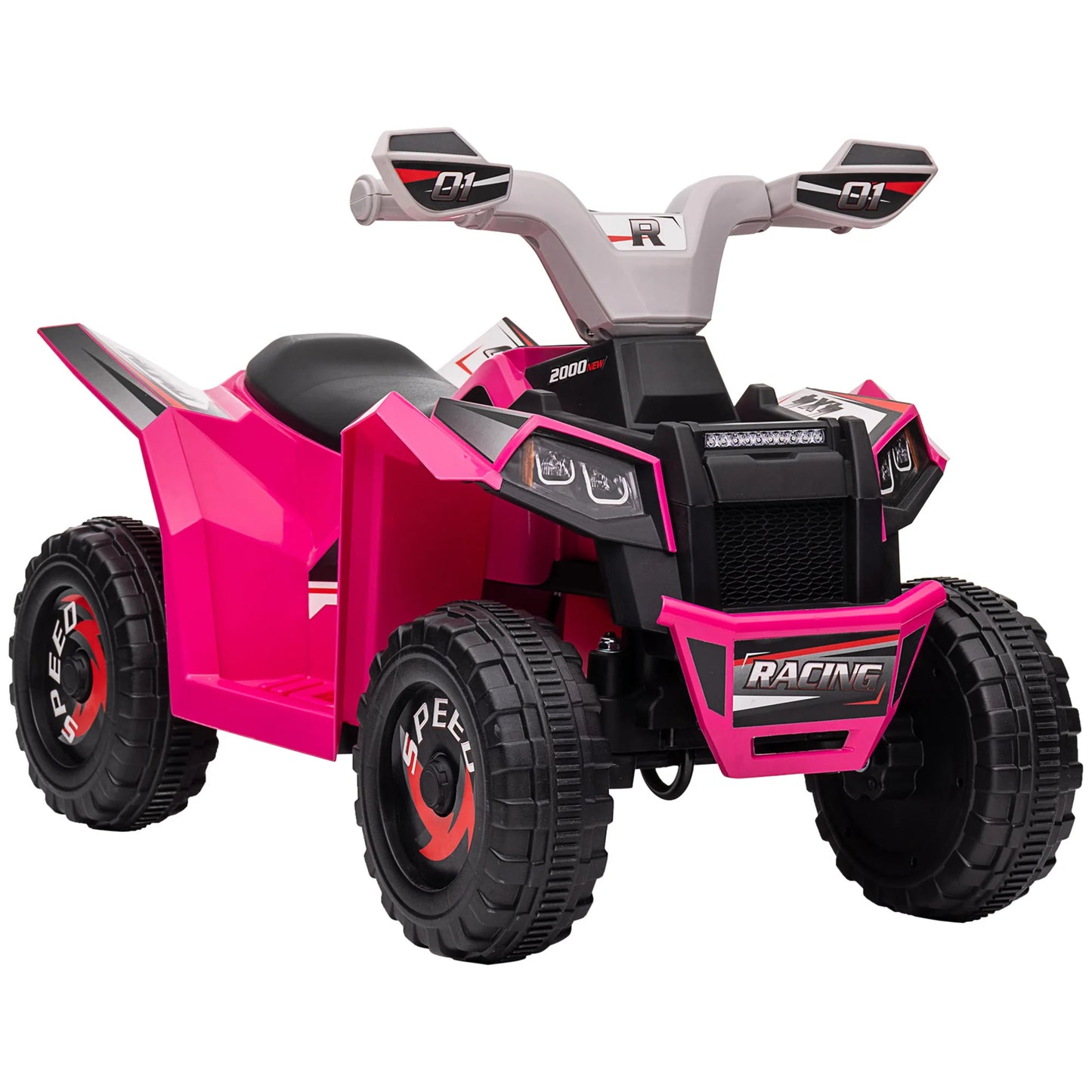 HOMCOM Electric Quad Bike, 6V Kids Ride-On ATV, for Ages 18-36 Months
