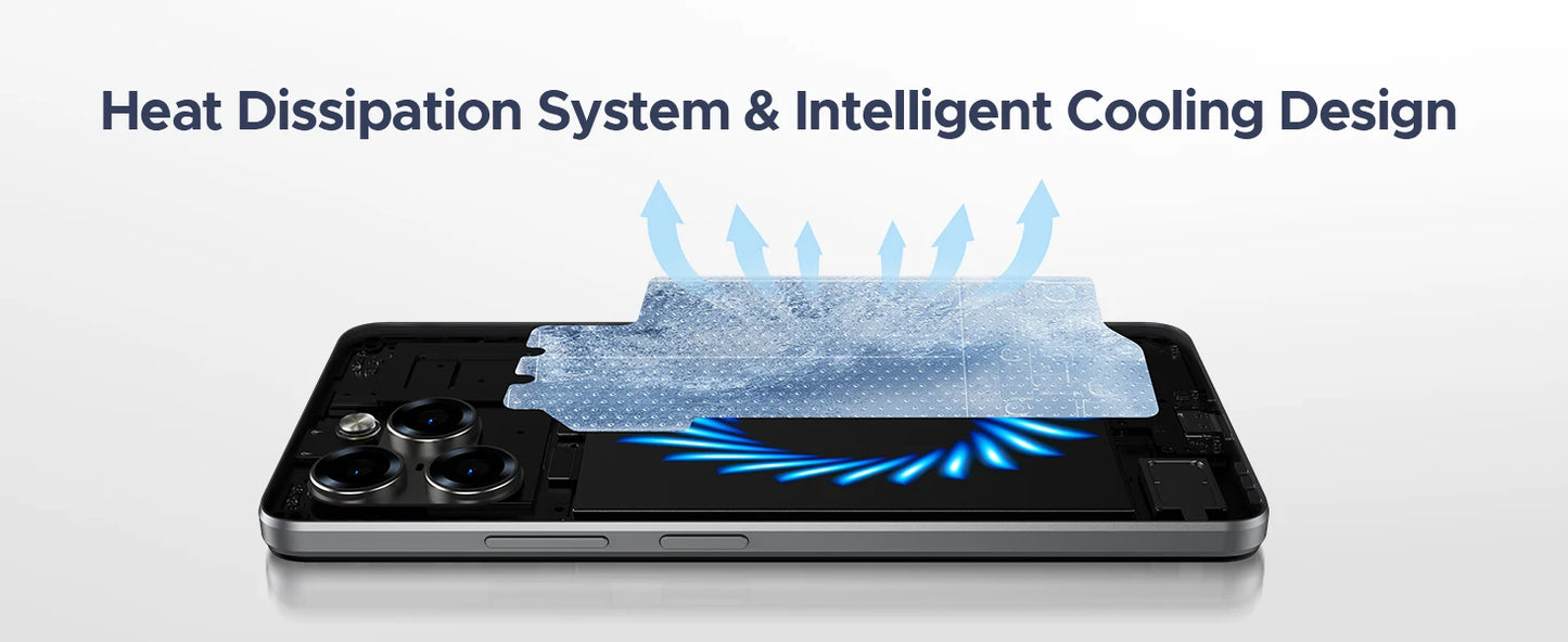 DOOGEE Note 58 Android 15 Smartphone 8GB 128GB 6.75" HD+ 90Hz IPS Screen 6250mAh Large battery NFC Widevine L1 Cell Phone