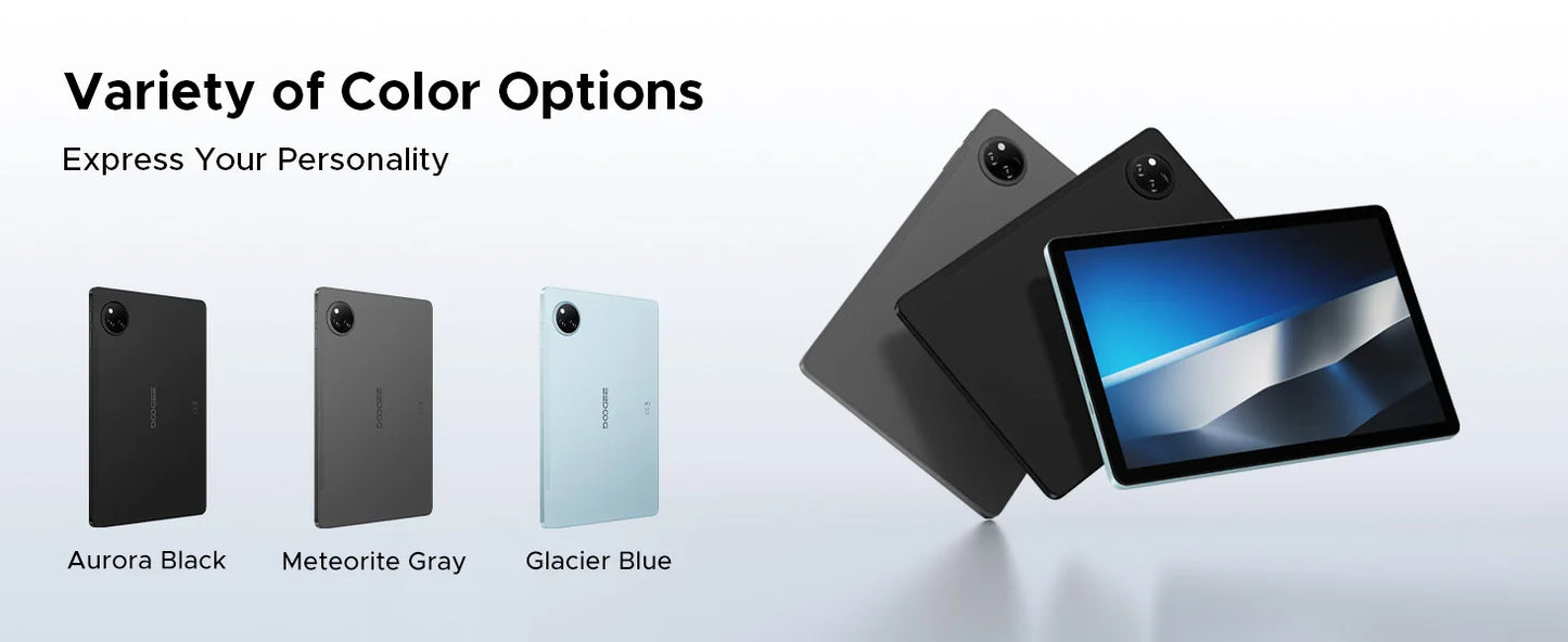 DOOGEE Tab A9+ 2 IN 1 Smart Tablet PC Android 15 11'' Display 20GB RAM(4+16) 64GB ROM 8580mAh Battery Dual Speakers Widevine L1