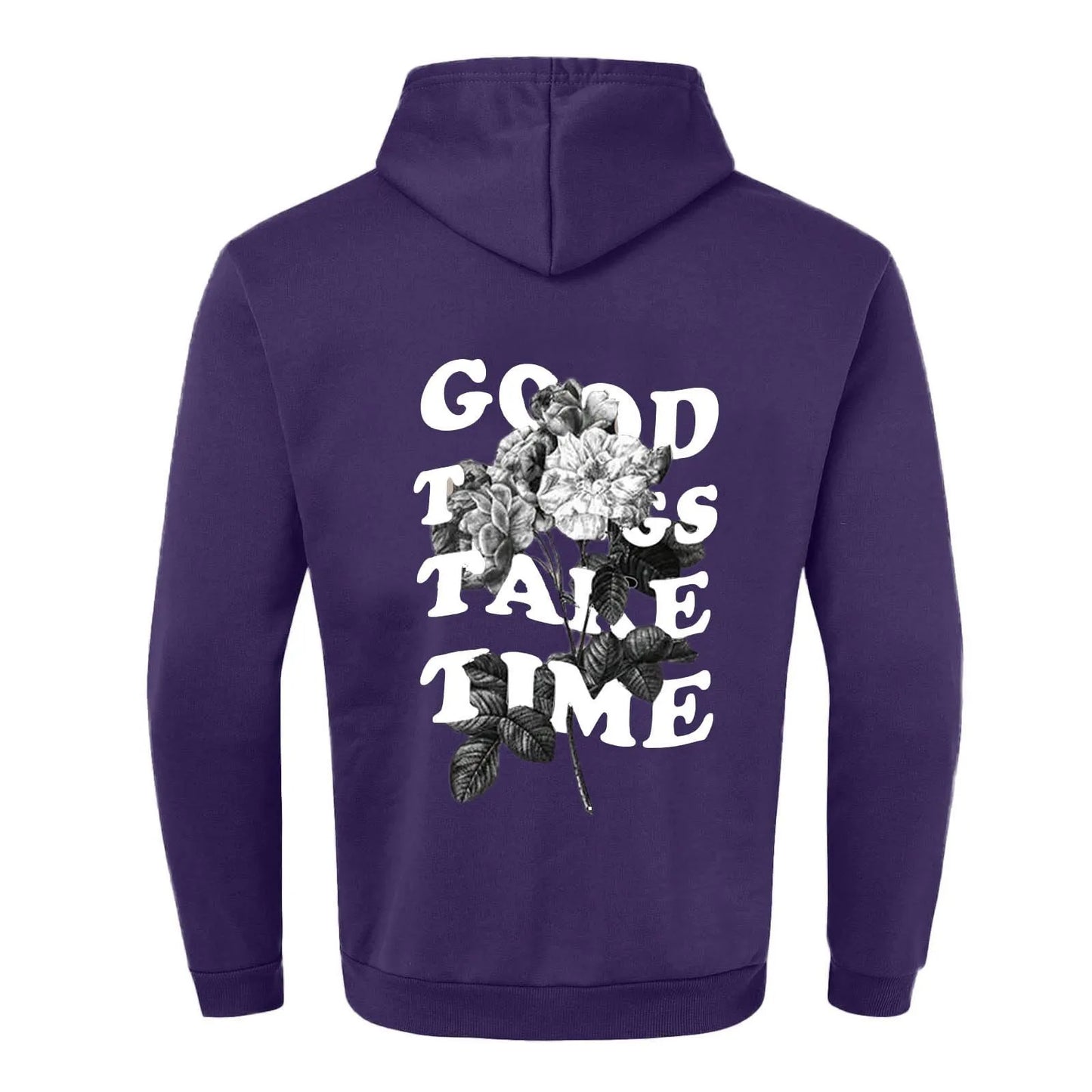 Unisex Fall Harajuku Style Embroidered Streetwear Long Sleeve Baggy Hooded Sweatshirt Fashion Casual Comfy Pullover Hoodies