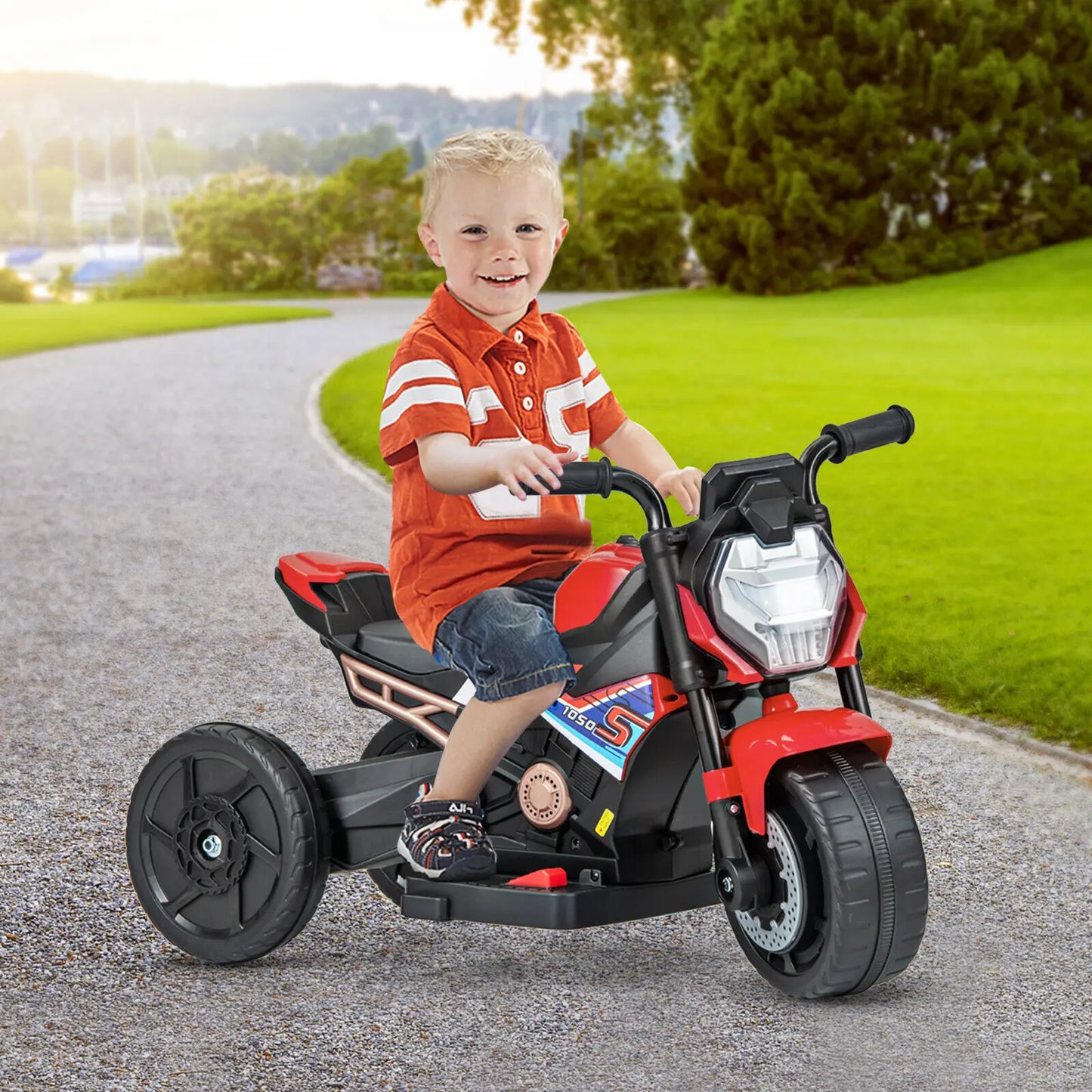 DORTALA Kids Ride-on Motorcycle 6V Battery Powered Motorbike Toddler Electric Dirt Bike