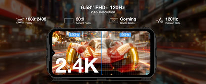 DOOGEE V Max Plus 5G Rugged Phone 6.58" Dimensity 7050 16GB+512GB Lighting Effects 22000mAh Battery 200MP AI Camera Cell Phone