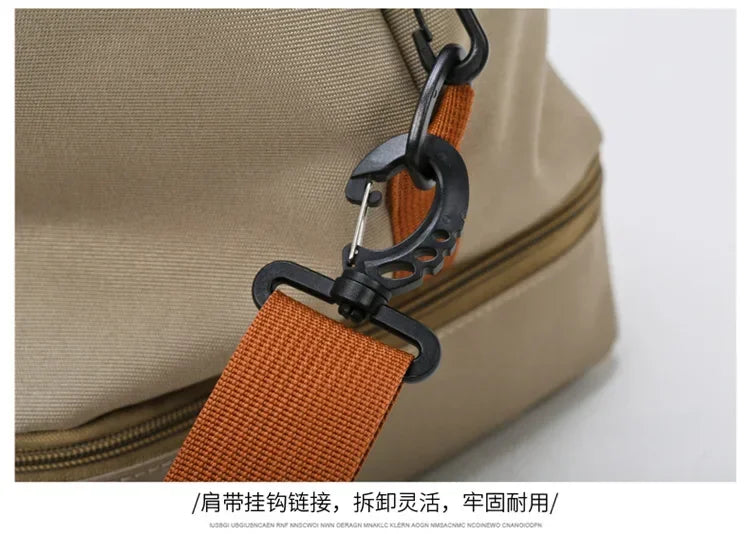 1 piece of 18.11 inch large capacity unisex men's and women's sports bag and travel bag, weekend sports travel bag with shoe com