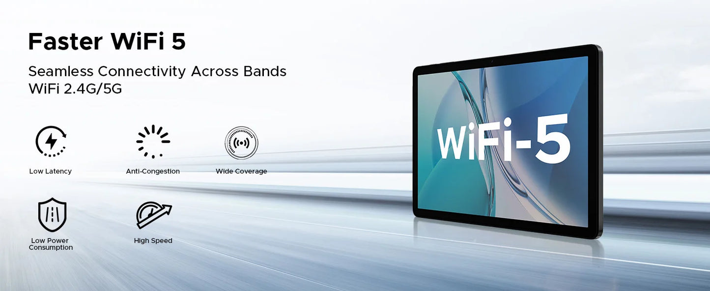 DOOGEE Tab A9+ 2 IN 1 Smart Tablet PC Android 15 11'' Display 20GB RAM(4+16) 64GB ROM 8580mAh Battery Dual Speakers Widevine L1