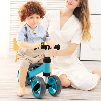 DORTALA Baby Balance Bike 4 Wheels Toddler First Bike Infant Walker Riding Toys