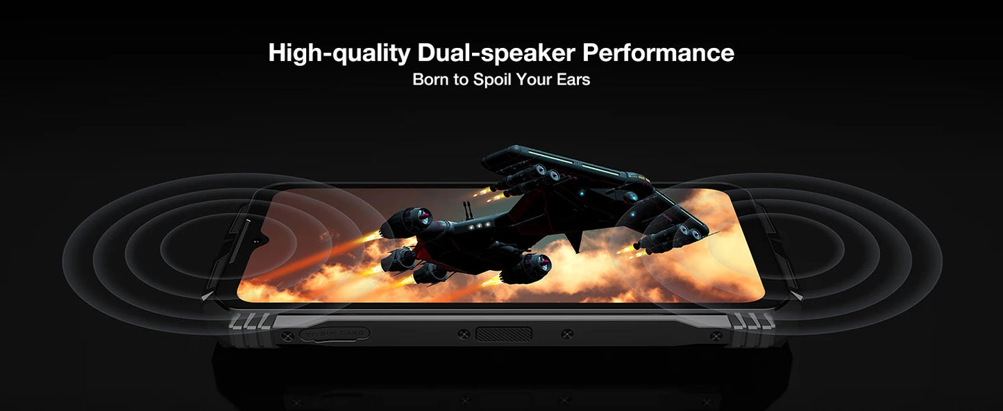 DOOGEE V Max Plus 5G Rugged Phone 6.58" Dimensity 7050 16GB+512GB Lighting Effects 22000mAh Battery 200MP AI Camera Cell Phone