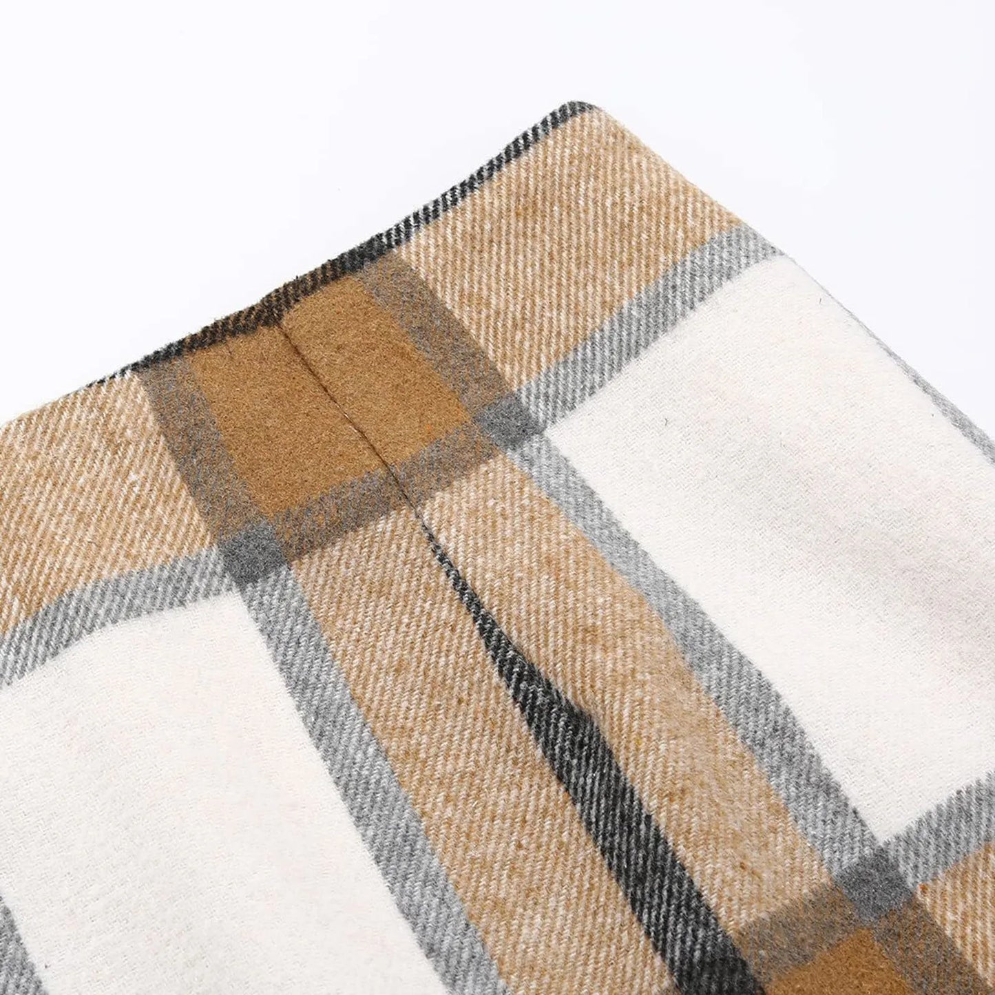 Plaid Half Length Skirt Women’s A-Line Solid Colour High Waist Min Dress Tight Skirt Single-breasted Corduroy Slim Skirt