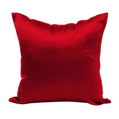 Satin Silk Chair Cushion Sleeve Fashion Glossy Throw Pillowcase Solid Color Hidden Zipper Home Textile Bedroom Decoration