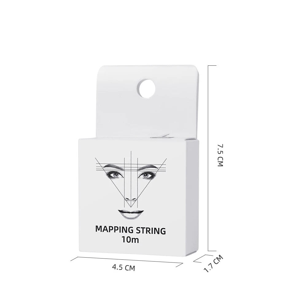 10m Microblading Pre Inked Eyebrow Mapping String Thread Line Tattoo Brow Marker