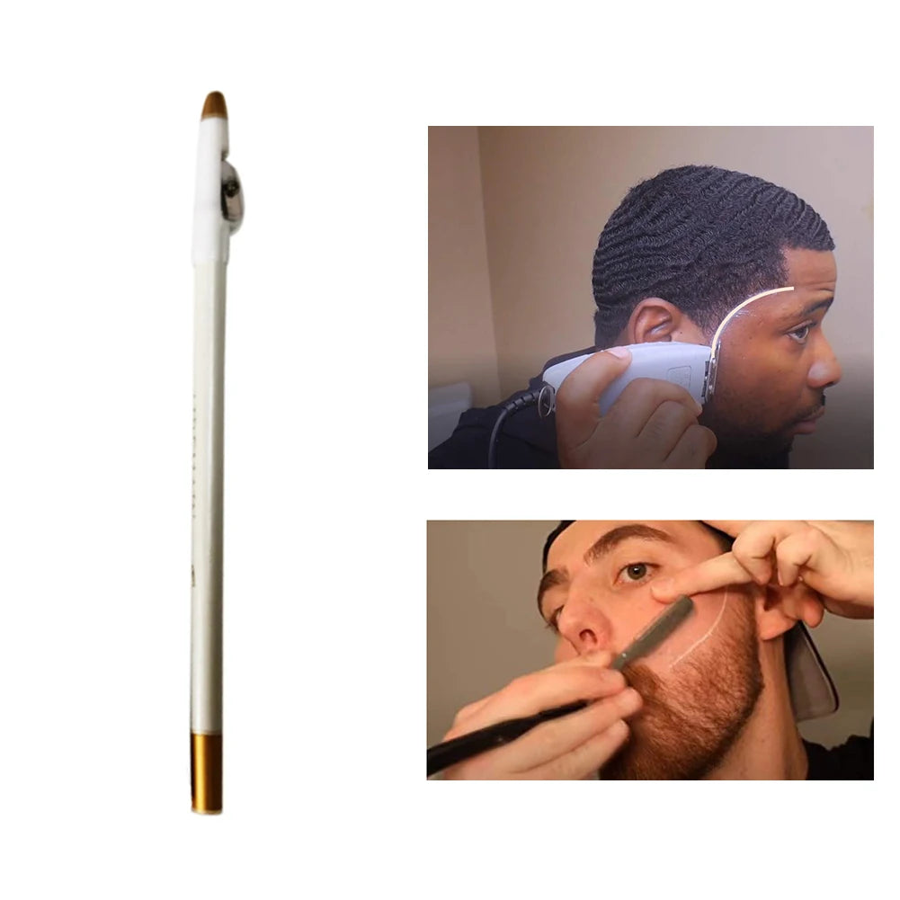 Barber Hairline Pencil Beard Shaping Accessories with Sharpener Outliner Pen