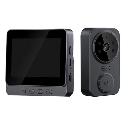 1080P Video Doorbell IR Night Vision Wireless Door Bell 4.3inch IPS Screen Doorbell Camera 2.4G WiFi Two-way Audio for Home