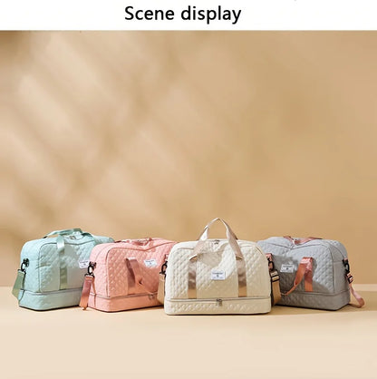 a large capacity, simple and lightweight portable travel bag, perfect for storing travel, clothing, daily necessities, and lugg