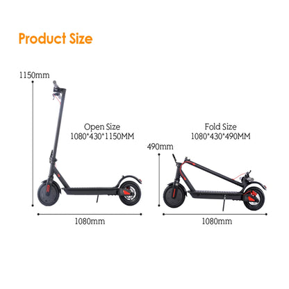 HEZZO SH O4PRO Adult Electric Scooter 350W Motor 36V 10.4AH Folding Electric Scooter 8.5 Inch Tire City Highway Electric Scooter