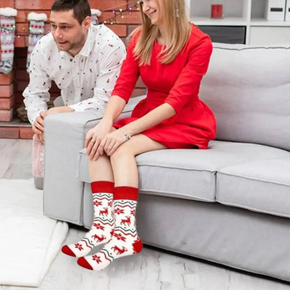 Christmas Sock Advent Calendar 2025 Christmas Advent Calendar 24 Pair of Christmas Crew Socks Xmas Countdown Calendar for Adults