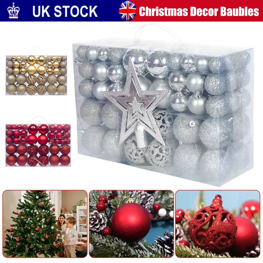 100pcs Christmas Decor Baubles Tree Xmas Balls Party Wedding Ornament Party Supplies Xmas Ornament Ball Xmas Baubles