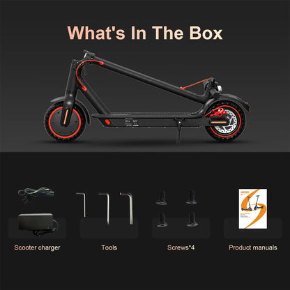 HEZZO SH O4PRO Adult Electric Scooter 350W Motor 36V 10.4AH Folding Electric Scooter 8.5 Inch Tire City Highway Electric Scooter