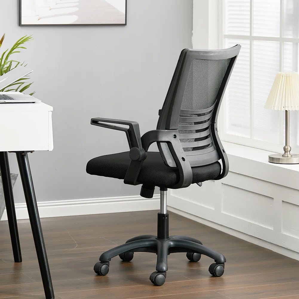 Office Desk Mesh Swivel Chair Computer Ergonomic Chair,60cm W x 45cm D x 91-101cm H