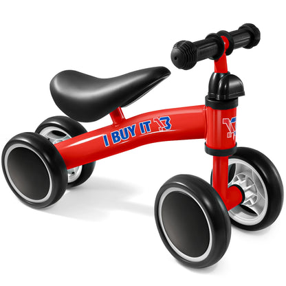 Baby Balance Bike, No Pedal Toddler Balance Bike, Lightweight Ride on Toys for 1-2 Kids, Children's First Bike Training Bicycle