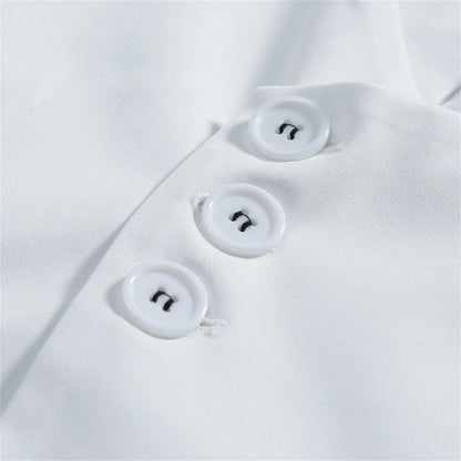 Men's Elegant Solid Color Stand Collar Long Sleeve Single Breasted Suit Fashion Skinny Formal Occasion Clothing