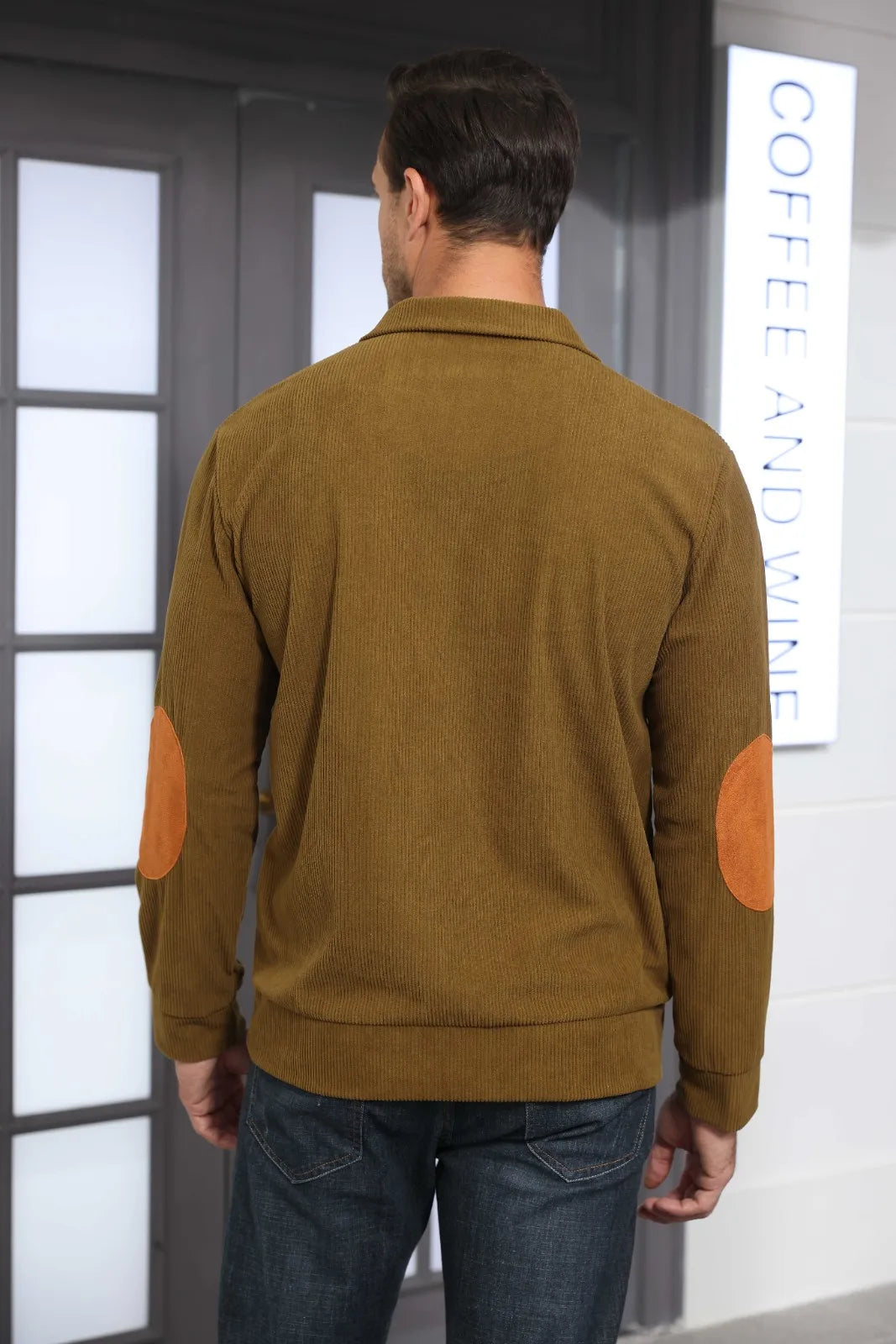 Spring And Autumn Korean Version Fashionable Streetwear Top Men's Outdoor Casual Standing Collar Long-sleeved Sweater