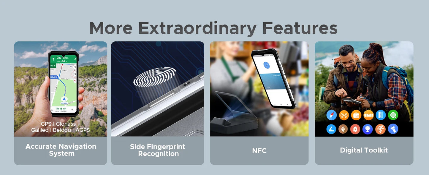 DOOGEE S200 5G Rugged Phone 1.32" Rear Display 12GB 256GB 6.72" 120Hz 100MP AI Main Camera 10100mAh Battery 33W Smartphone