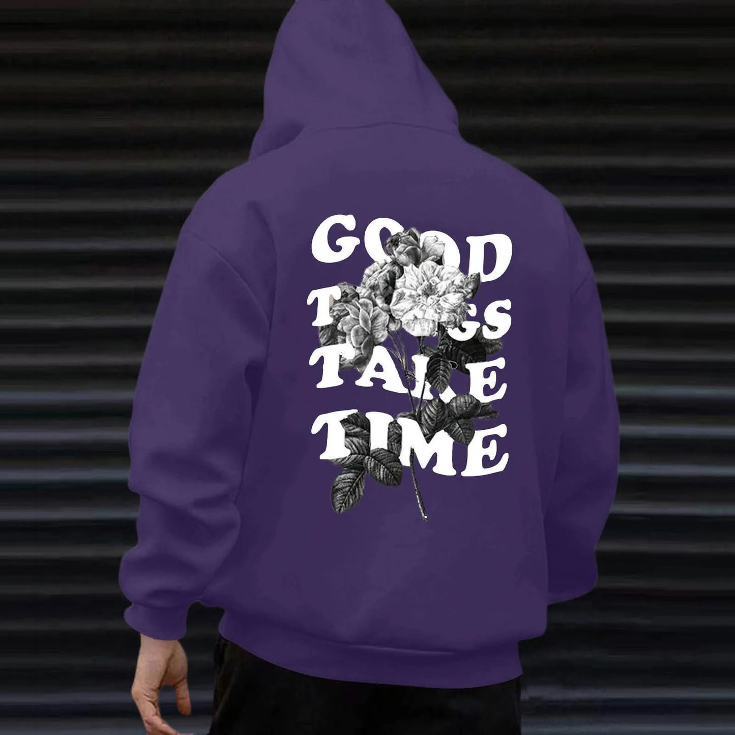 Unisex Fall Harajuku Style Embroidered Streetwear Long Sleeve Baggy Hooded Sweatshirt Fashion Casual Comfy Pullover Hoodies