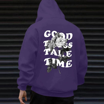 Unisex Fall Harajuku Style Embroidered Streetwear Long Sleeve Baggy Hooded Sweatshirt Fashion Casual Comfy Pullover Hoodies