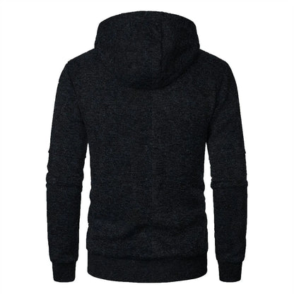 Spring And Fall Basic Breathable Sports Hooded Thin Regular Fit Comfy Zipper Cardigan Top Jacket For Man