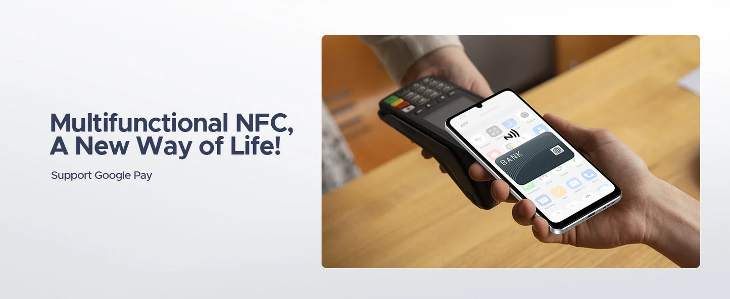 DOOGEE Note 58 Android 15 Smartphone 8GB 128GB 6.75" HD+ 90Hz IPS Screen 6250mAh Large battery NFC Widevine L1 Cell Phone